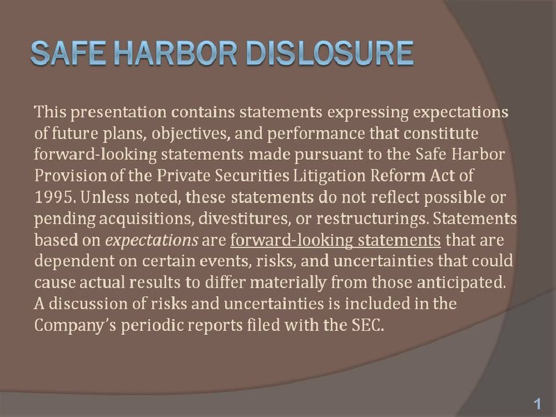 Shareholder Analyst Call – Energen Corp. – slide 2