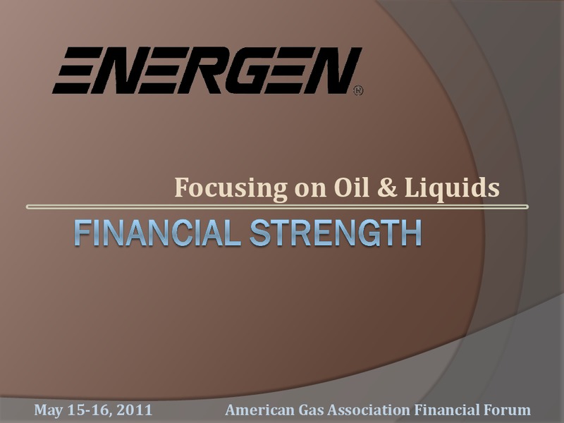 The AGA Financial Forum – Energen Corp. – slide 1