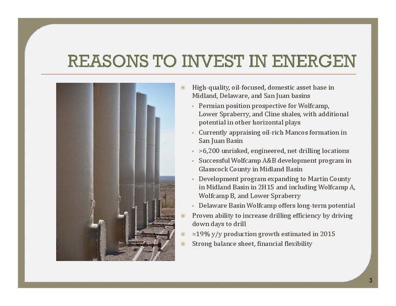 Barclays Capital CEO Energy Power Conference – Energen Corp. – slide 2