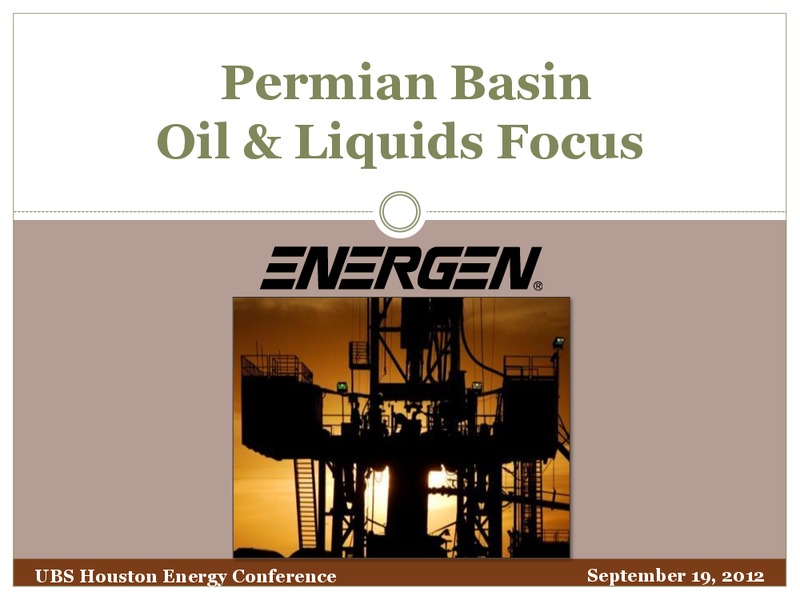 UBS Houston Energy Conference – Energen Corp. – slide 1