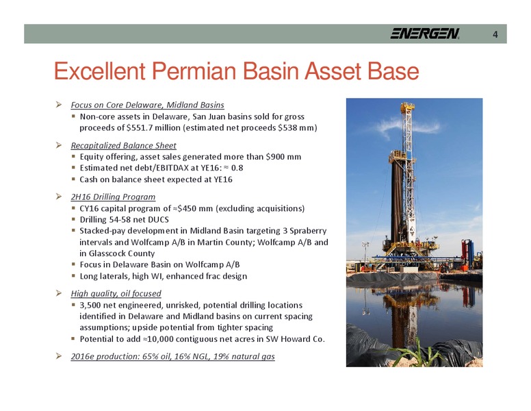 Raymond James Midwest Meetings – Energen Corp. – slide 4