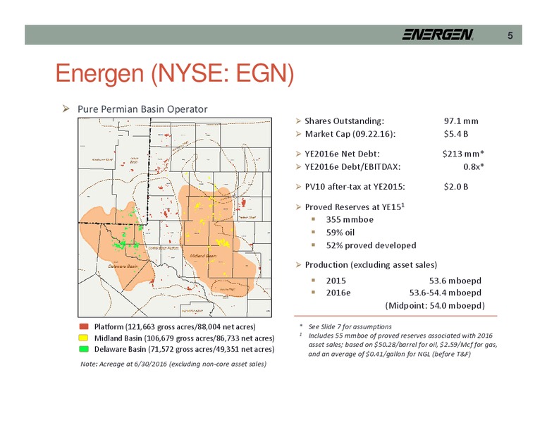 Raymond James Midwest Meetings – Energen Corp. – slide 5