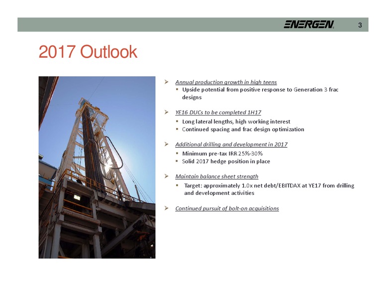 KeyBanc Capital Markets Conference – Energen Corp. – slide 3