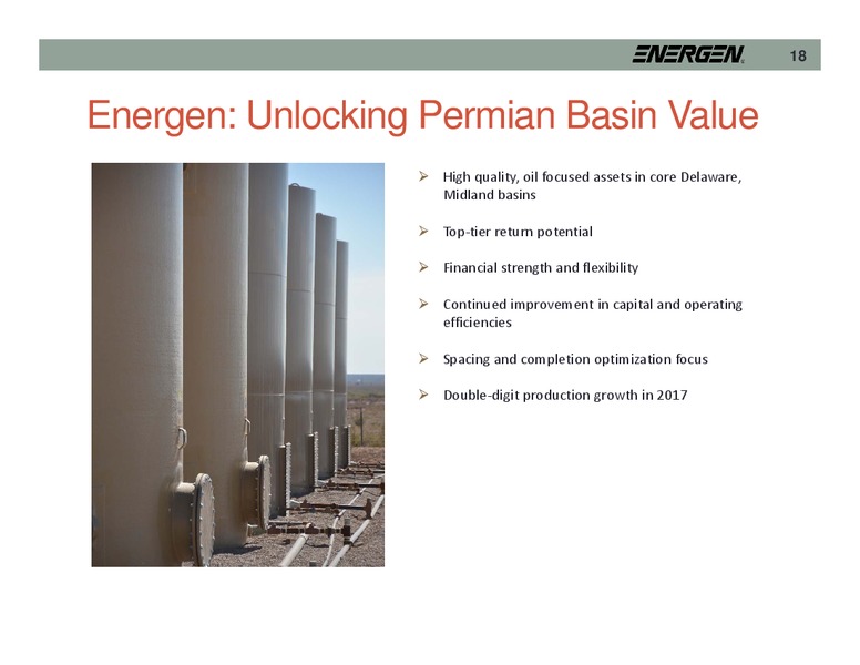 KeyBanc Capital Markets Conference – Energen Corp. – slide 18