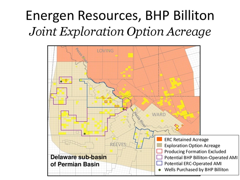 Energen Resources BHP Billiton Joint Exploration Option Acreage – Energen Corp. – slide 1