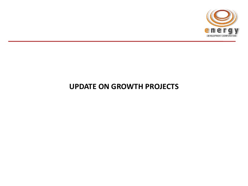 Q3 2014 RESULTS – Energy Development Corp. – slide 9