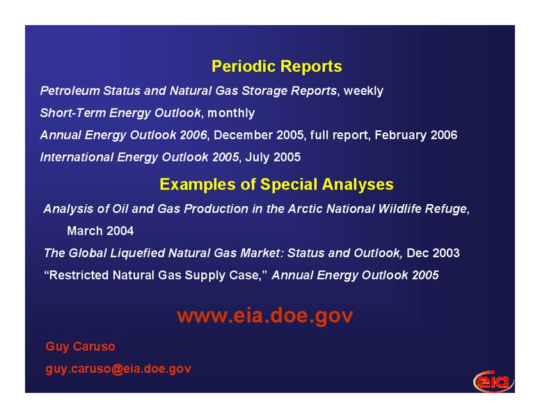 t 6th National Conference on Science Policy and the Environment – EIA – slide 16