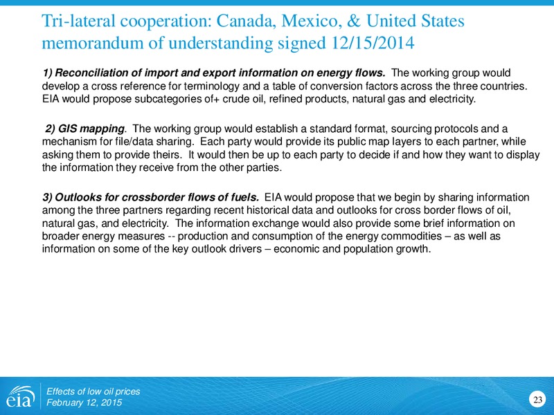 Effects of Low Oil Prices – EIA – slide 23