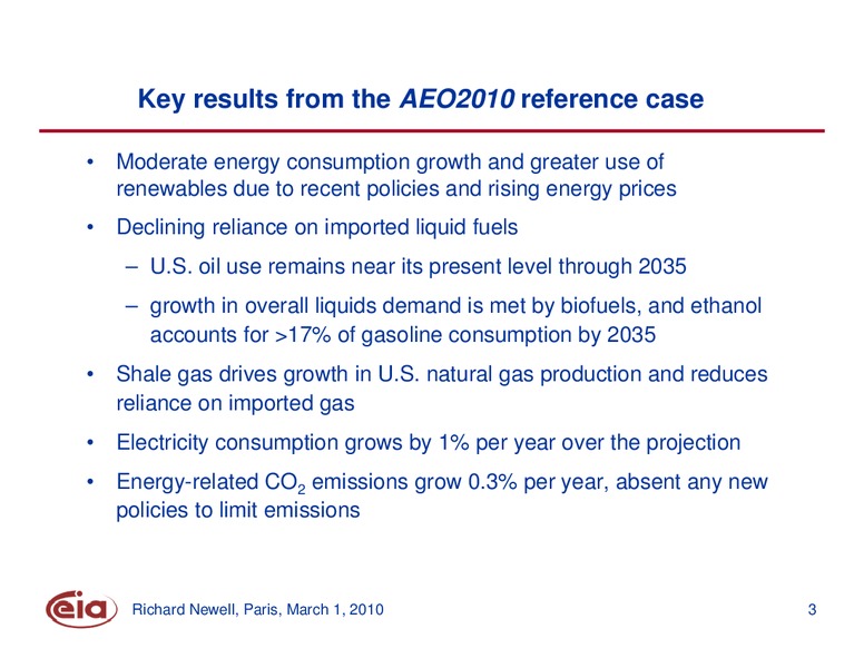 The US Energy Outlook – EIA – slide 3
