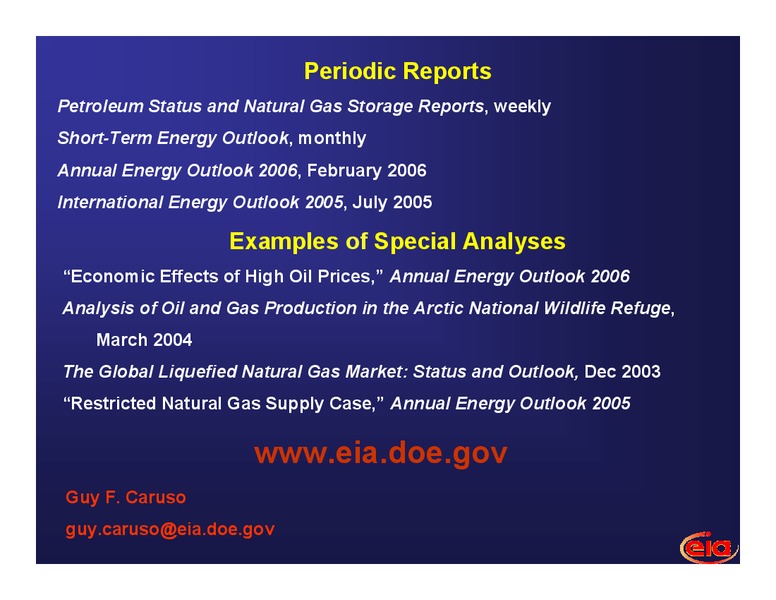 March 2006 Investor Presentation – EIA – slide 19