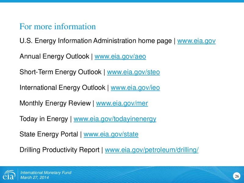 Outlook for US Shale Oil and Gas – EIA – slide 26