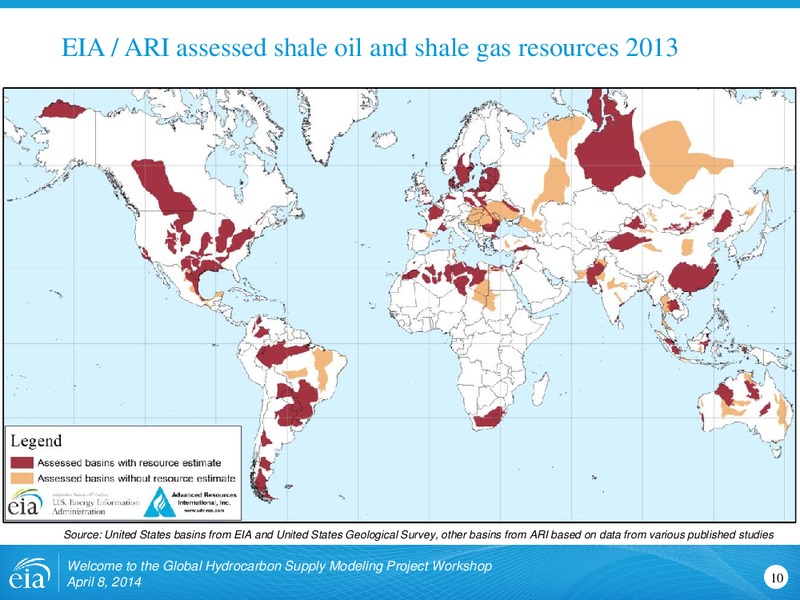 Welcome to the Global Hydrocarbon Supply Modeling Project Workshop – EIA – slide 10