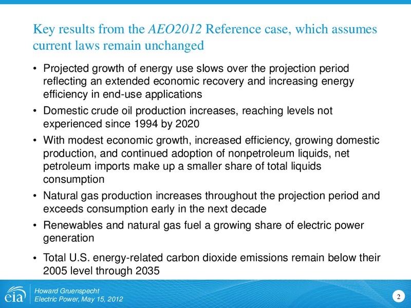 Electric Power Conference & Exhibition – EIA – slide 2