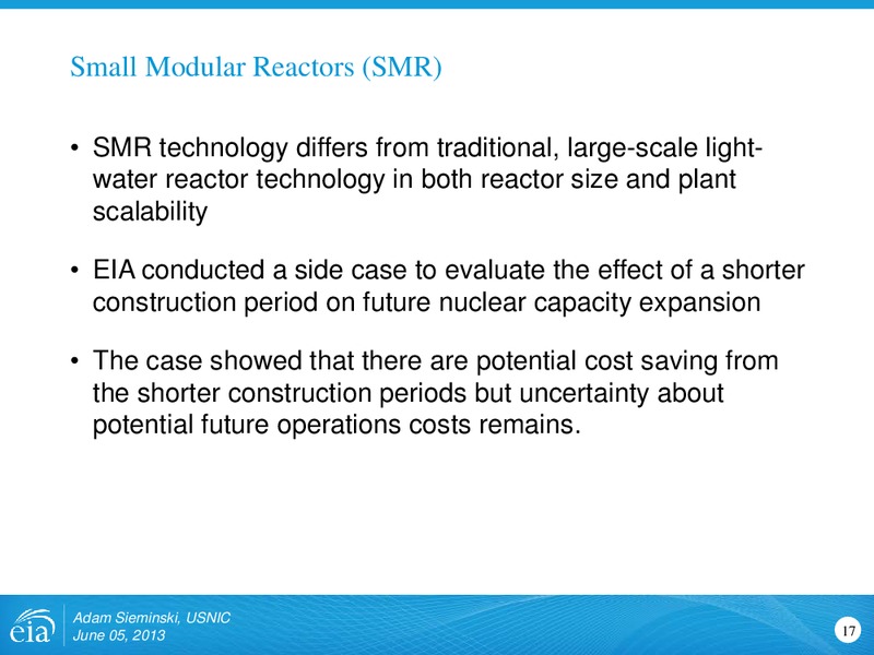 US Nuclear Infrastructure Council – EIA – slide 17
