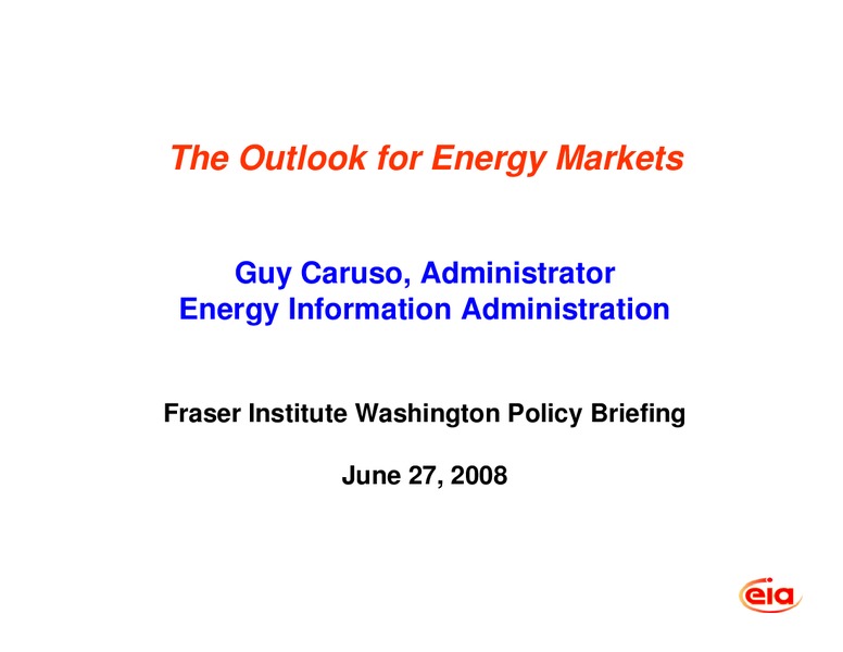 Fraser Institute Washington Policy Briefing – EIA – slide 1