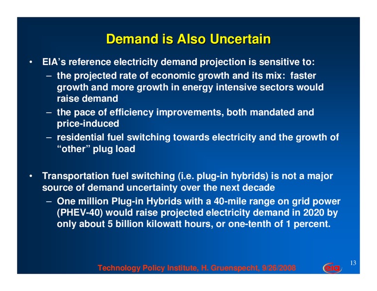 September 2008 Investor Presentation – EIA – slide 14