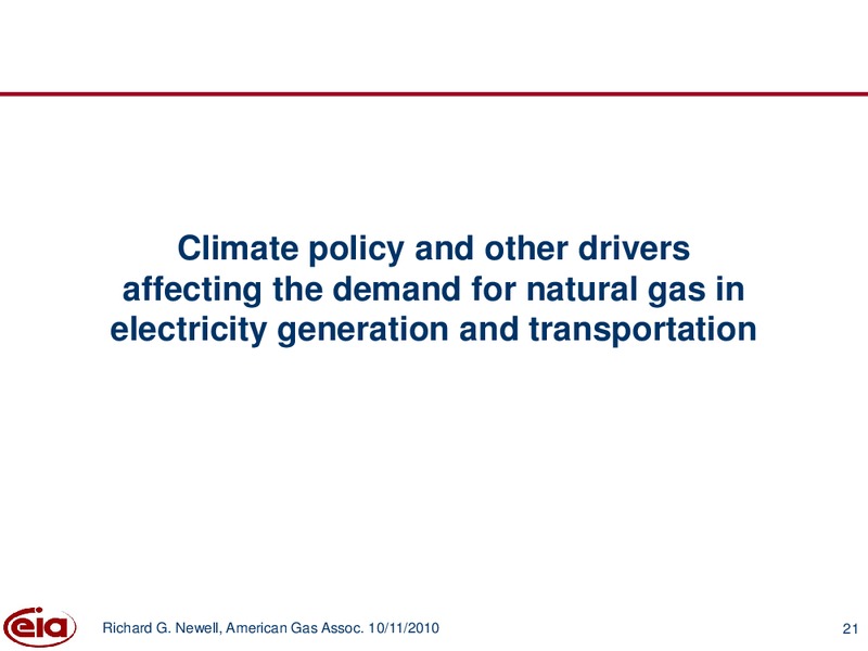 American Gas Association Executive Conference – EIA – slide 21