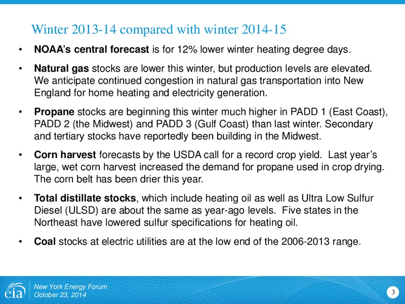 New York Energy Forum – EIA – slide 3