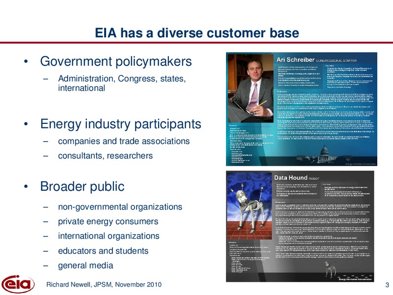 JPSM Introduction to the Federal Statistical System – EIA – slide 3