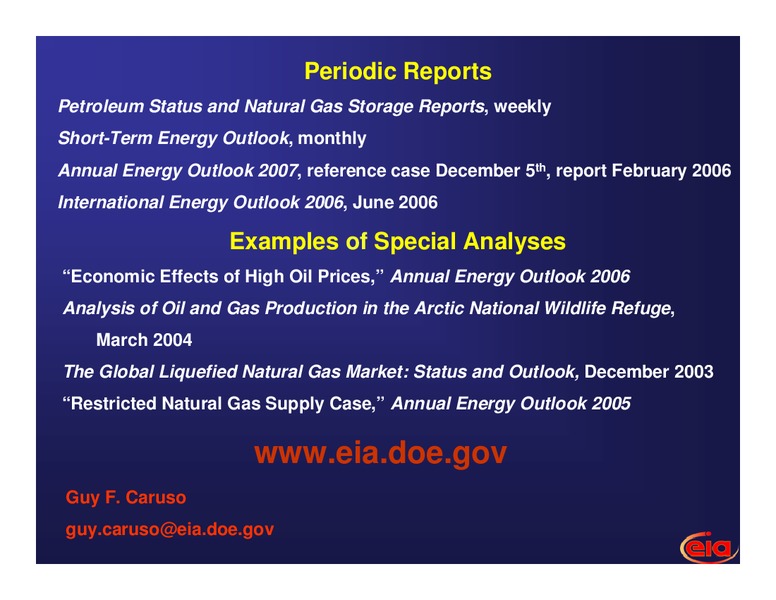 Short and Long Term Outlook for Energy Markets – EIA – slide 36