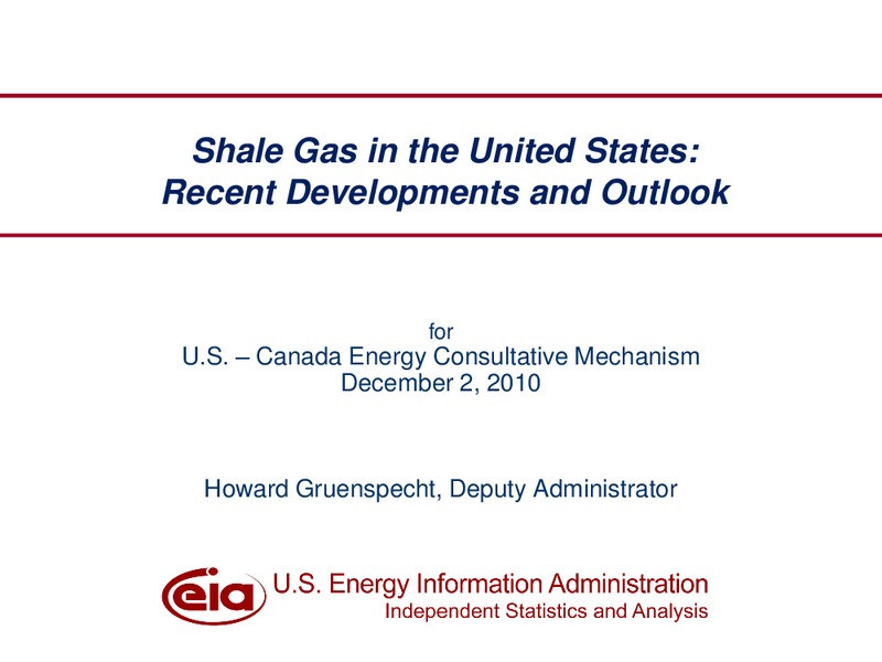 US Canada Energy Consultative Mechanism – EIA – slide 1