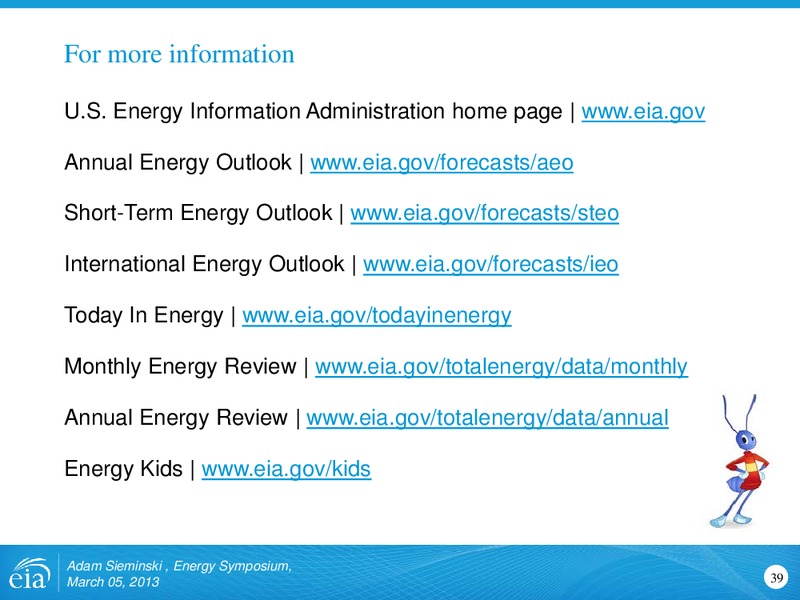 Energy Symposium – EIA – slide 39