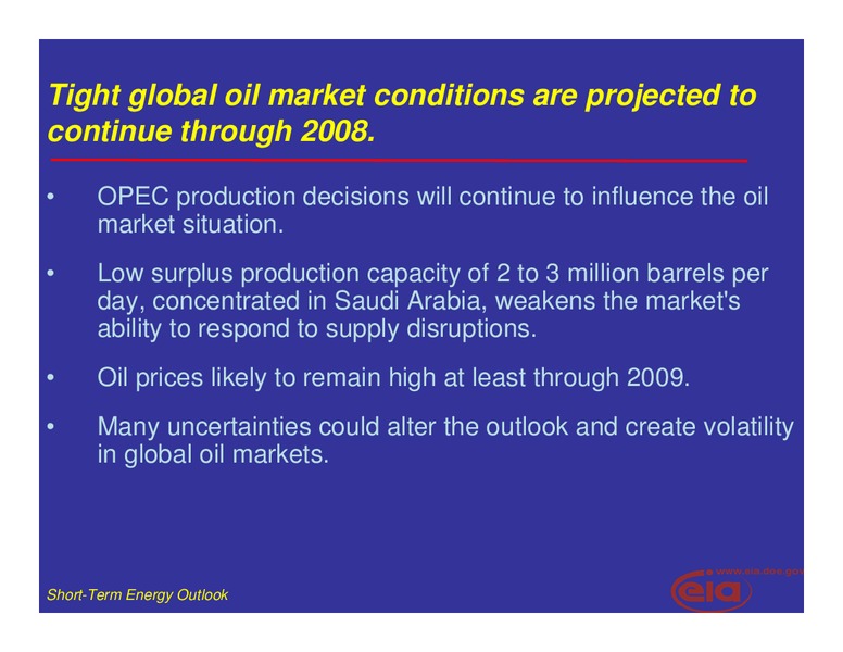Global Finance Forum – EIA – slide 2