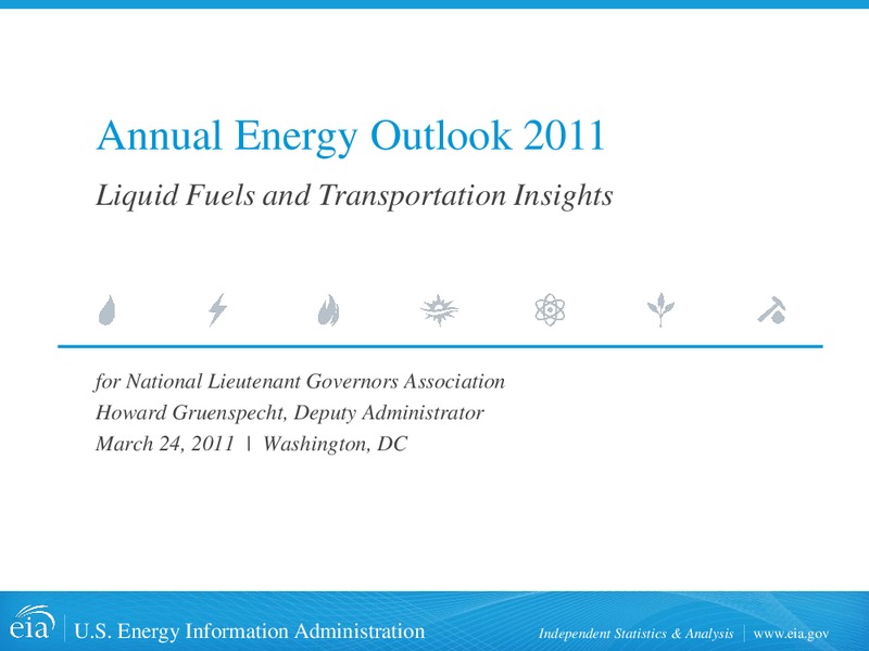 Annual Energy Outlook 2011 – EIA – slide 1