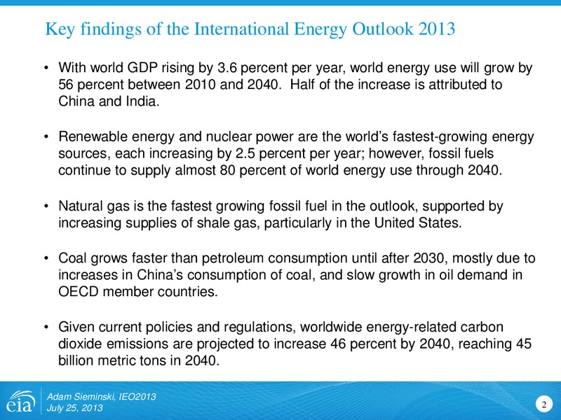 International Energy Outlook 2013 – EIA – slide 2