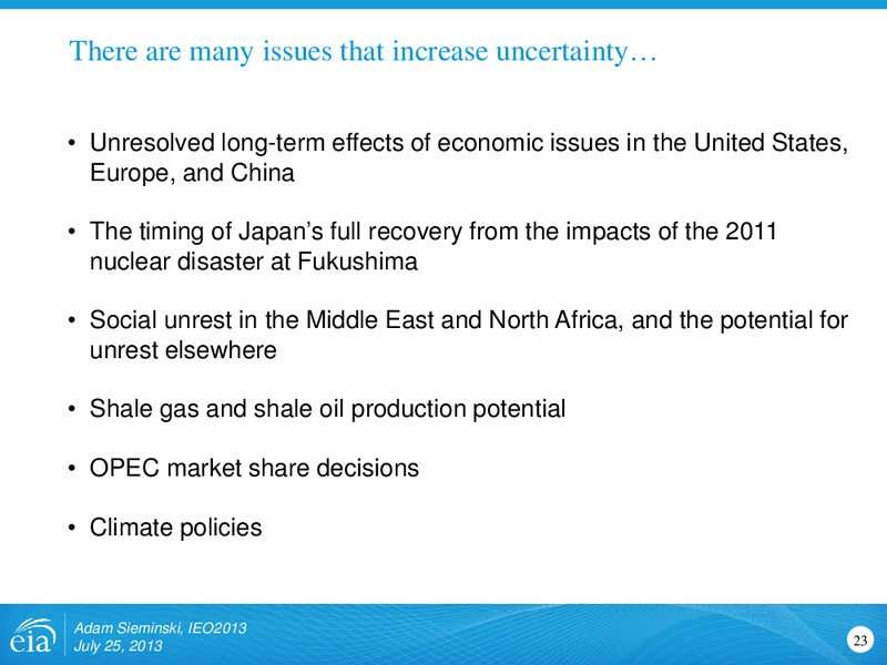 International Energy Outlook 2013 – EIA – slide 23