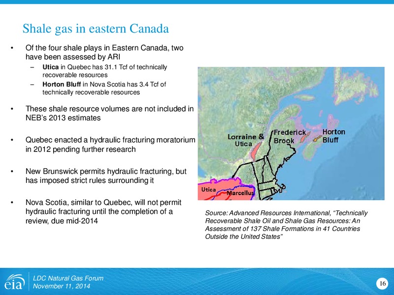 Outlook for North American Natural Gas – EIA – slide 16