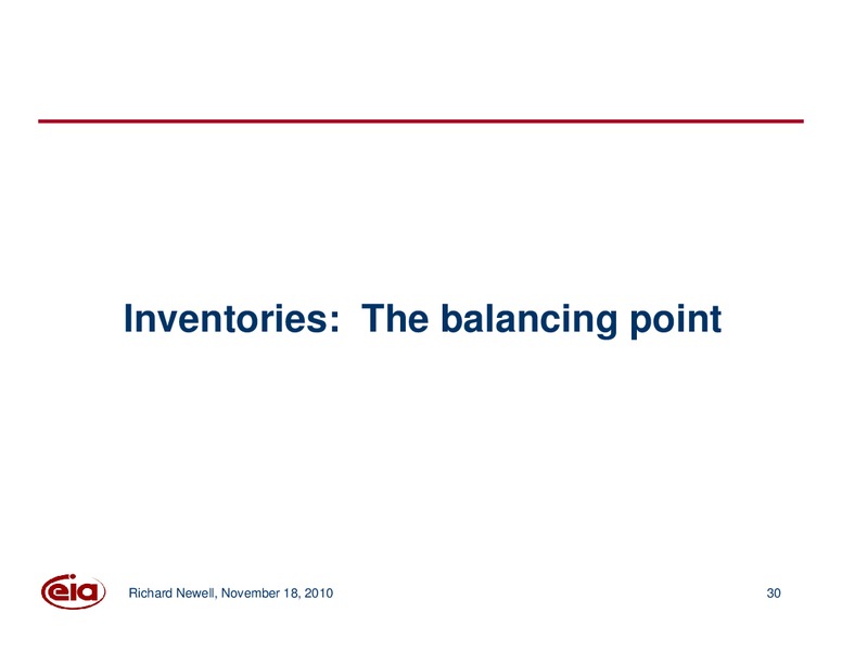 Energy and Financial Markets Initiative  Update on Work Related to Oil Markets – EIA – slide 30
