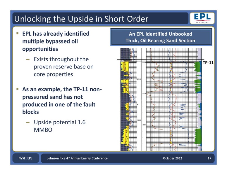 Johnson Rice & Company – Energy Partners Ltd. – slide 16
