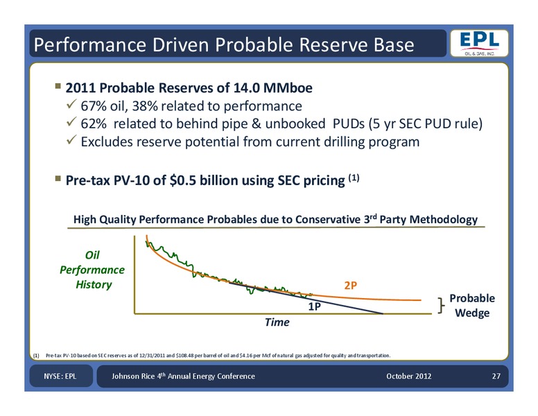 Johnson Rice & Company – Energy Partners Ltd. – slide 26