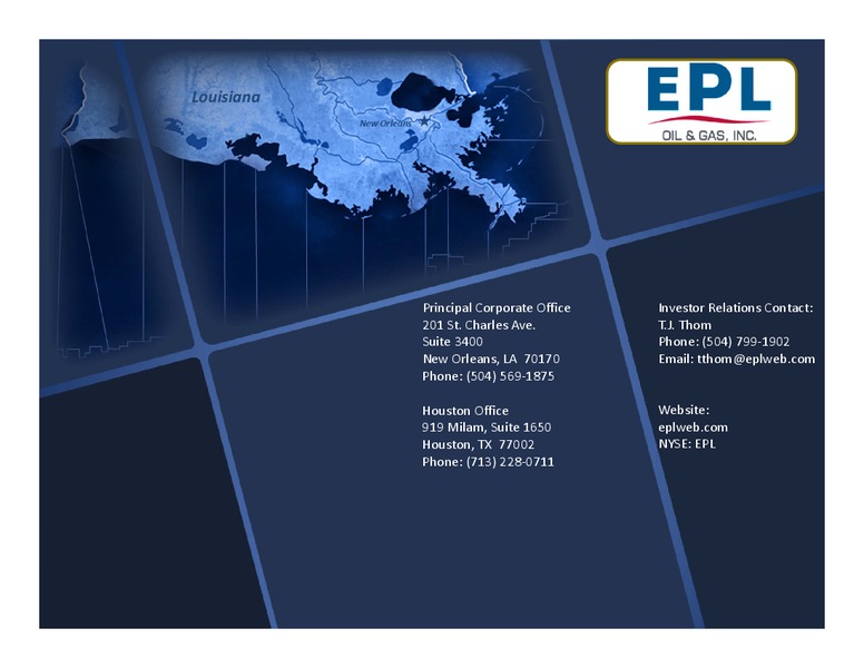 Johnson Rice & Company – Energy Partners Ltd. – slide 35