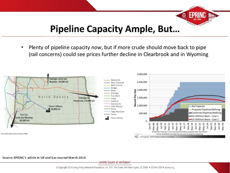 THE FUTURE OF CRUDE OIL IN THE US AND CANADA – Energy Policy Research Foundation, Inc – slide 24