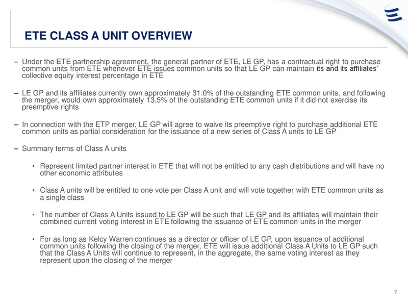 August 2018 Corporate Presentation – Energy Transfer – slide 6