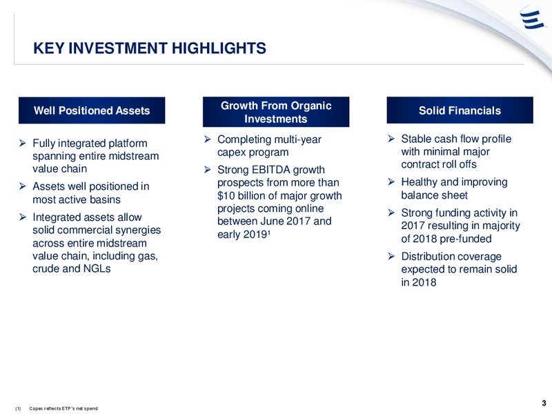 Wells Fargo Pipeline MLP and Utility Symposium – Energy Transfer – slide 2