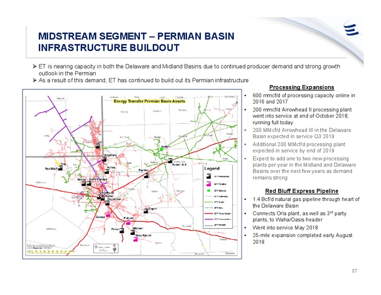 August 2019 Investor Presentation – Energy Transfer LP – slide 26