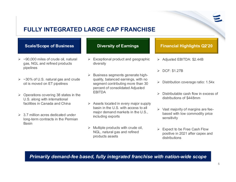 September 2020 Investor Presetntation – Energy Transfer LP – slide 4