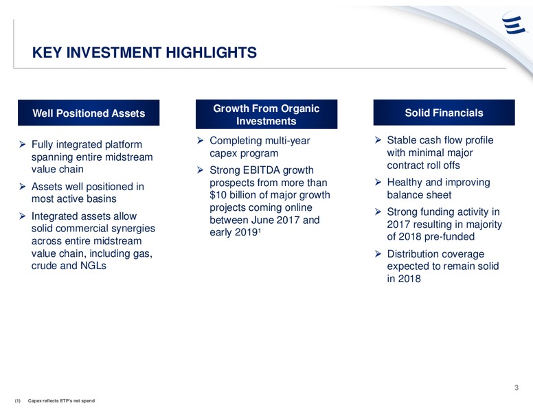 UBS Midstream & MLP Conference – Energy Transfer – slide 2