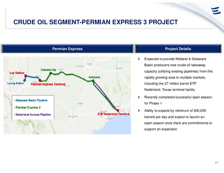 UBS Midstream & MLP Conference – Energy Transfer – slide 16