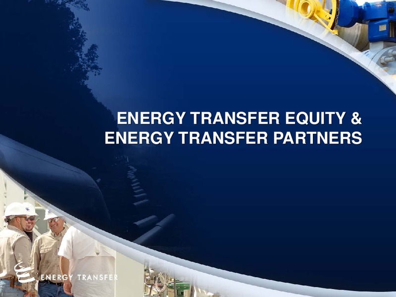 2016 Barclays CEO Energy Power Conference – Energy Transfer – slide 1