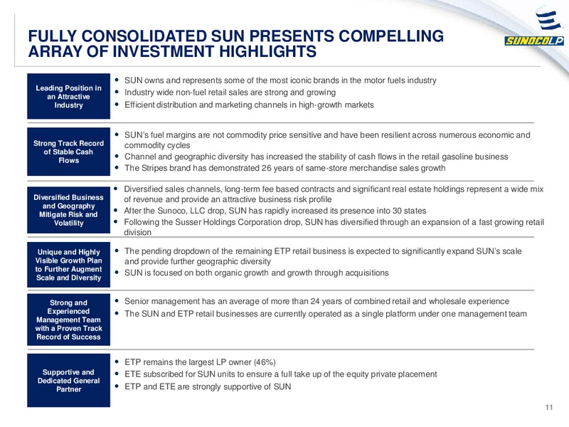 Sunoco LP Drop down – Energy Transfer – slide 10