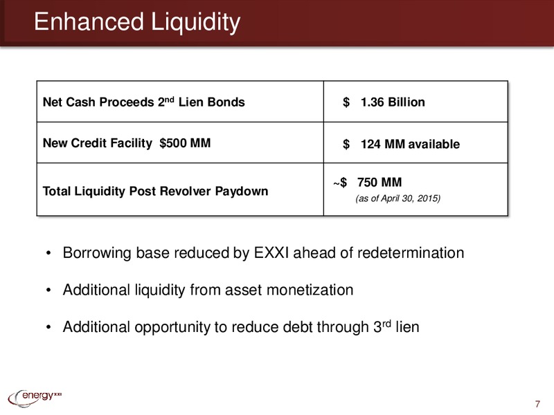 UBS Global Oil & Gas Conference – Energy XXI Gulf Coast, Inc – slide 6