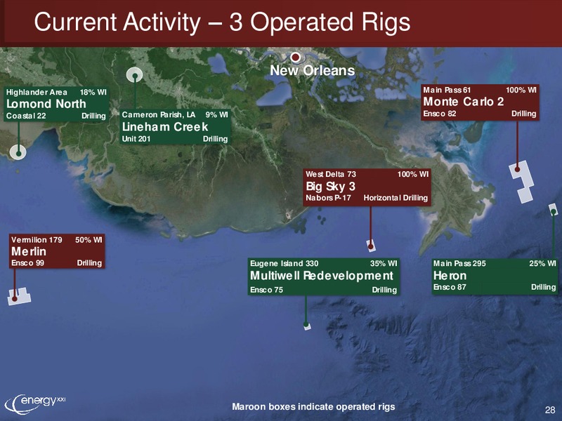 Enercom Conference – Energy XXI Gulf Coast, Inc – slide 27