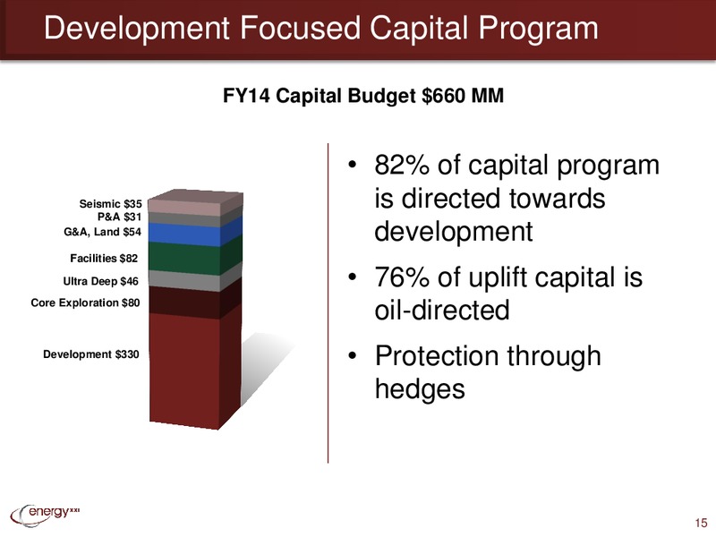 Q4 2013 Earnings Call – Energy XXI Gulf Coast, Inc – slide 14