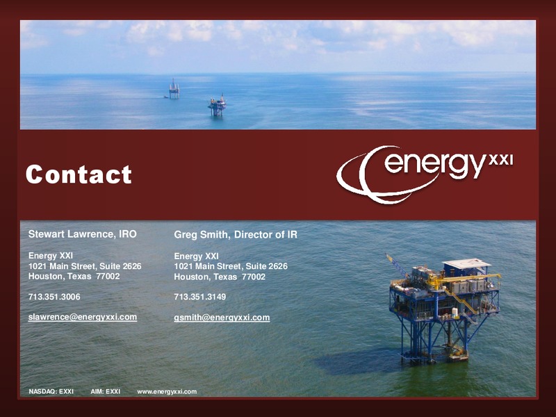 Q4 2013 Earnings Call – Energy XXI Gulf Coast, Inc – slide 19