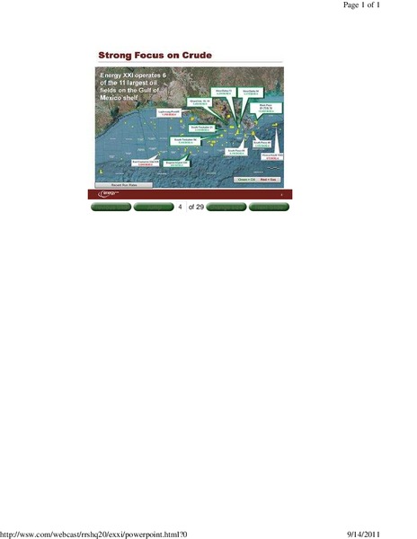 Rodman & Renshaw Annual Global Investment Conference – Energy XXI Gulf Coast, Inc – slide 4