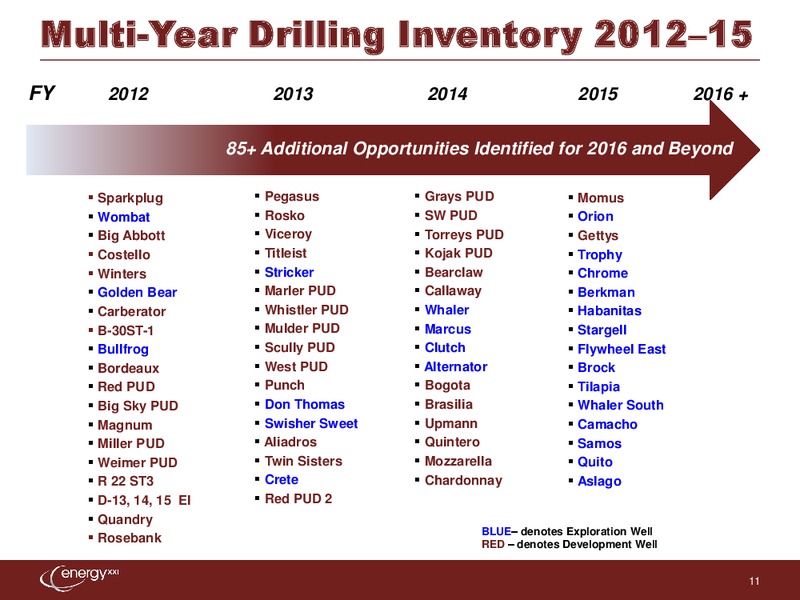 Johnson Rice & Company Energy Conference – Energy XXI Gulf Coast, Inc – slide 10